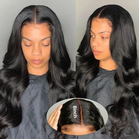 Deep Part Lace Front Wigs With Baby Hair
