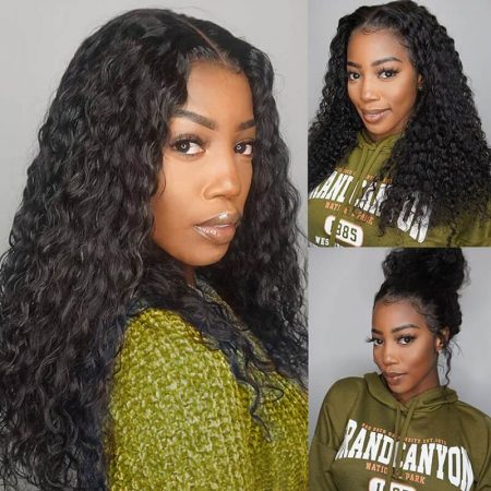 360 Lace Frontal Wigs Pre Plucked Deep Wave Wigs