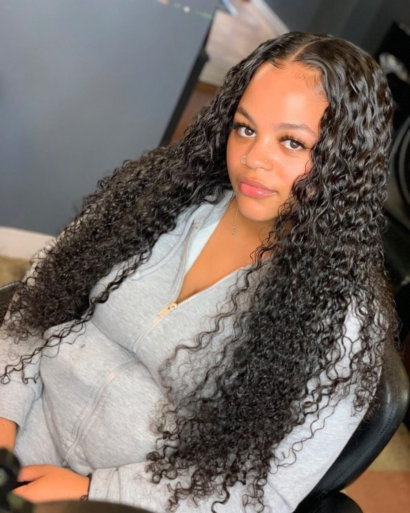 HD Transparent Human Hair Wigs Water Wave - Mscoco Hair