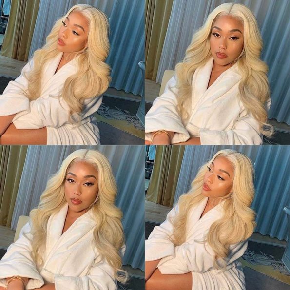 Body Wave Blonde Wig With Natural Hair Line