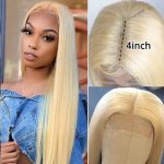 613 straight hair 4x4 lace wig