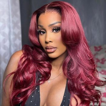 Glueless 99J Wigs 6x5 13x4 Lace Body Wave HD Lace Human Hair Wig