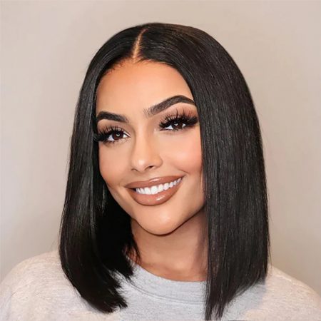 Clearance Sale | Glueless Straight Human Hair Bob Wigs 4x4 13x4 Lace Wig 150% Density