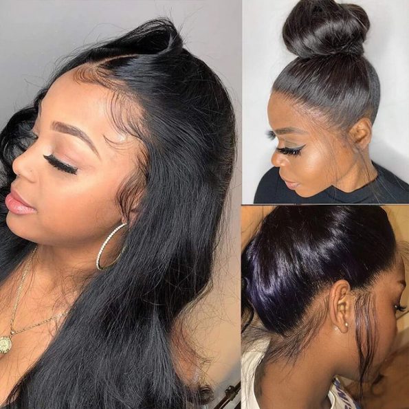 Unprocessed Straight 360 Lace Frontal Wig