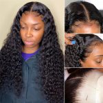 Deep Wave Closure Wig With Natual Hairline And Baby Hair