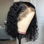 curly human hair bob wig