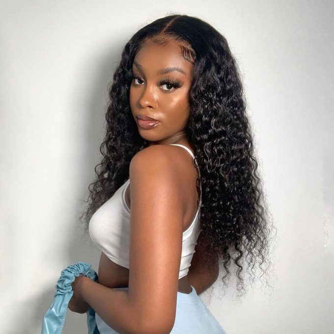 deep wave hair deep curly wig
