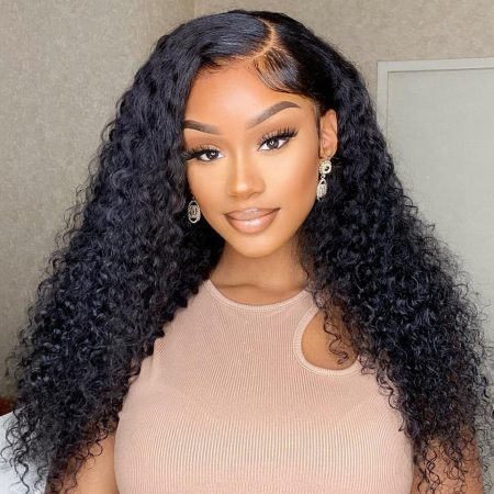 Glueless Curly Pre Bleached Knots Skin Melt 13x4 13x6 HD Lace Wigs | Real HD Wig