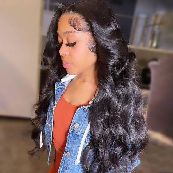 body wave natural hairline wig