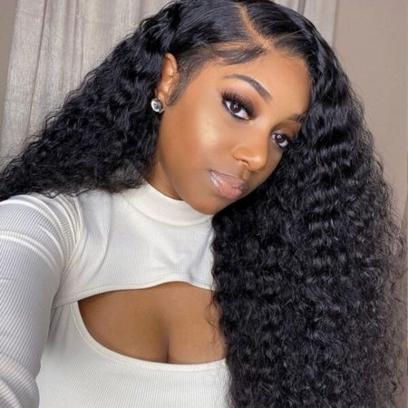 Deep Wave 13×6 HD Lace Wig Pre-Bleached Knots Deep Part Human Hair Wigs