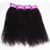Indian Kinky Curly Hair 4 Bundles Extensions Best Virgin Human Hair Wholesale