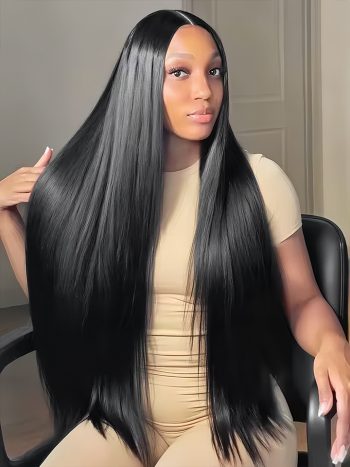 Glueless 26-40 Inch Long Straight 6x5 13x4 Lace Wig HD Lace Long Wigs