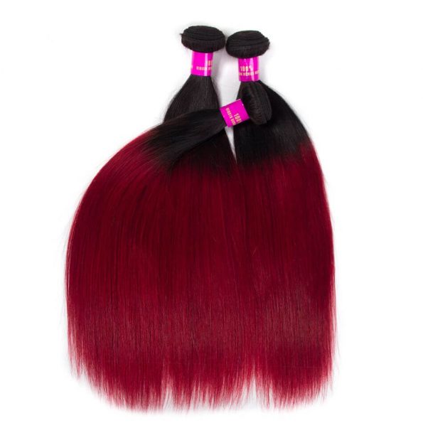 ombre_color_hair_1b_burgundy_straight_remy_human_hair_2