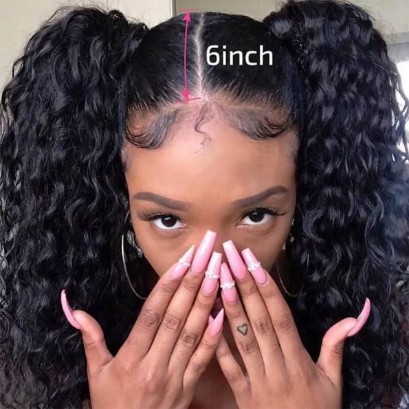 Pre Plucked Lace Wigs With 6inch Deep Parting Space