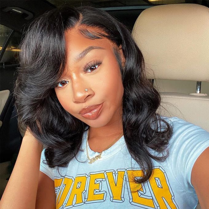 short body wave hair wig
