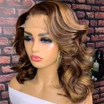 Brown Wig With Blonde Highlights