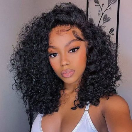 Glueless 6x5 13x4 HD Lace Wig Bouncy Deep Curls Bleached Knots Wig 180% Density