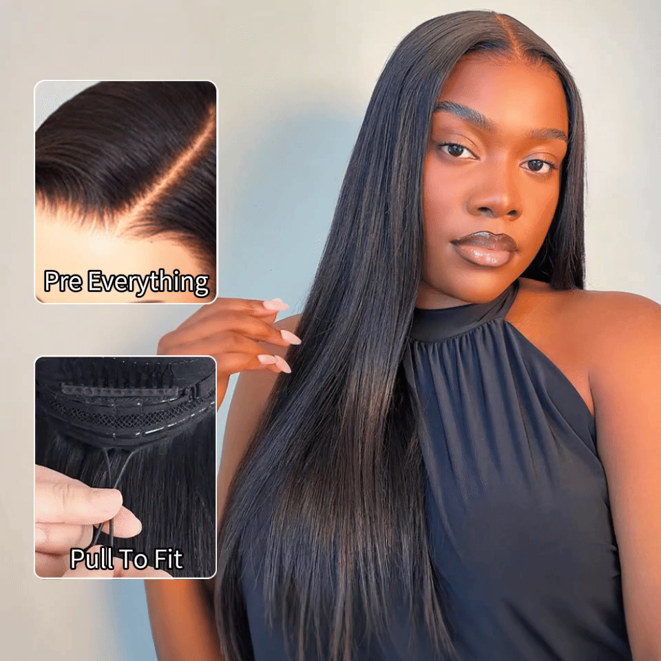 pull go straight wig