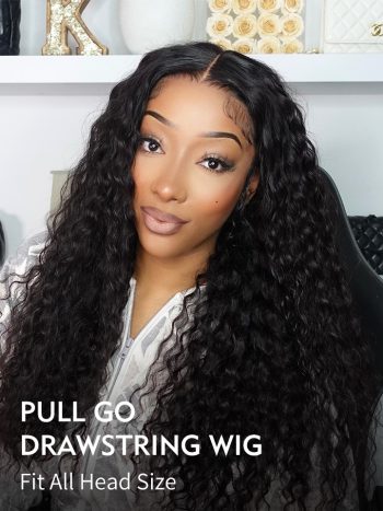 Pull & Go Glueless Wig Water Wave Ready To Go 6×5 13×6 HD Lace Human Hair Wig