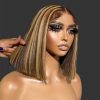 HD Lace Front Wigs Pre Plucked Short Wigs 150 Density Available