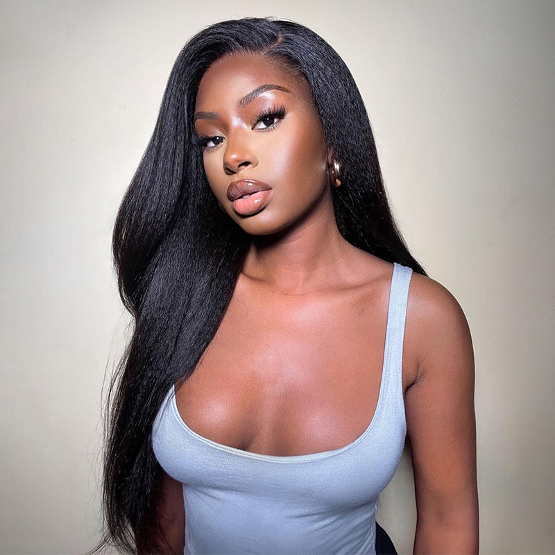 Kinky Straight HD Lace Wig In Stock