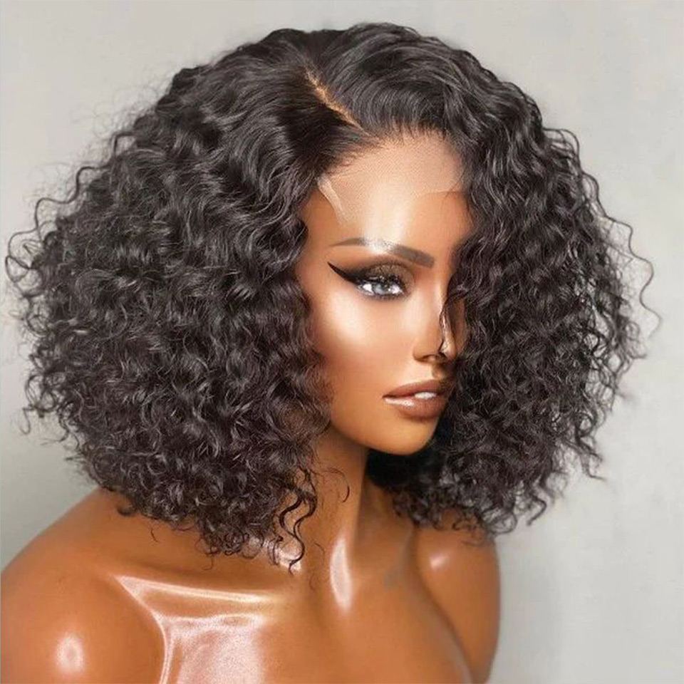 Deep Curly Lace Wig With Natural Hairline On Sale