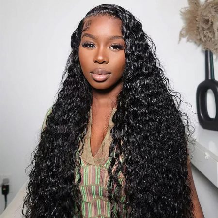 Water Wave 6x5 13x4 Lace Wig Long Inch HD Lace Human Hair Wig
