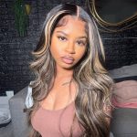 Honey Blonde Body Wave Wig Highlight 5x5 13×4 HD Lace Wig