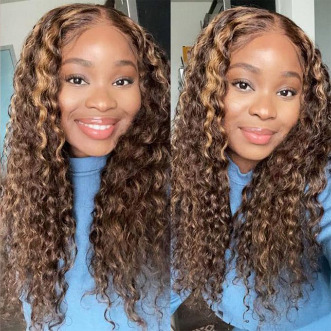 Highlight Color 5x5 13x4 Lace Front Wigs