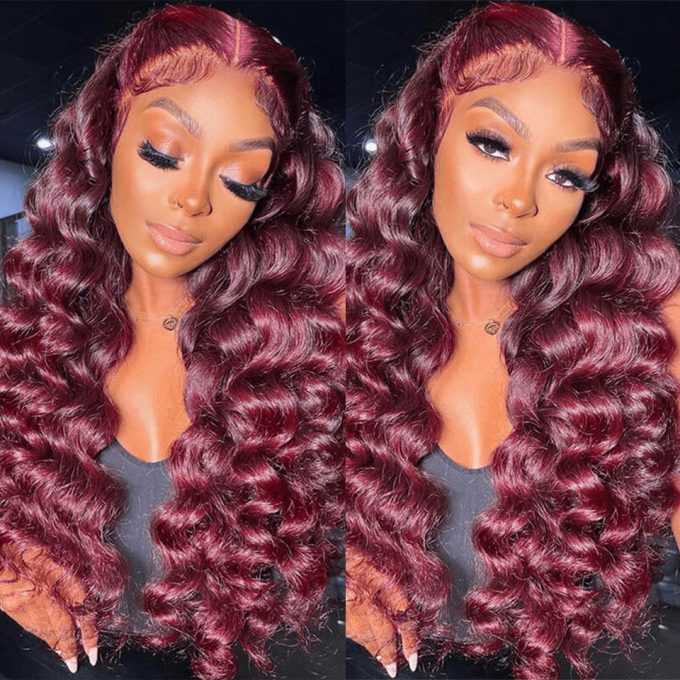 99J Color Wig 5x5 13x4 Lace Wig With Undetectable Lace