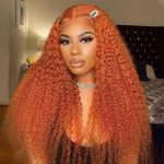 Real Human Hair Curly Wig With 180 Density Time To Try New Color