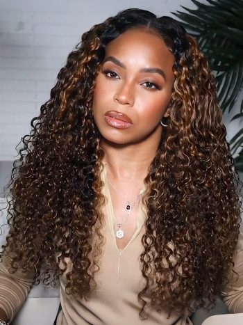 Highlight Curly Wig 6x5 13x4 Lace Front Wigs Glueless HD Lace Wig
