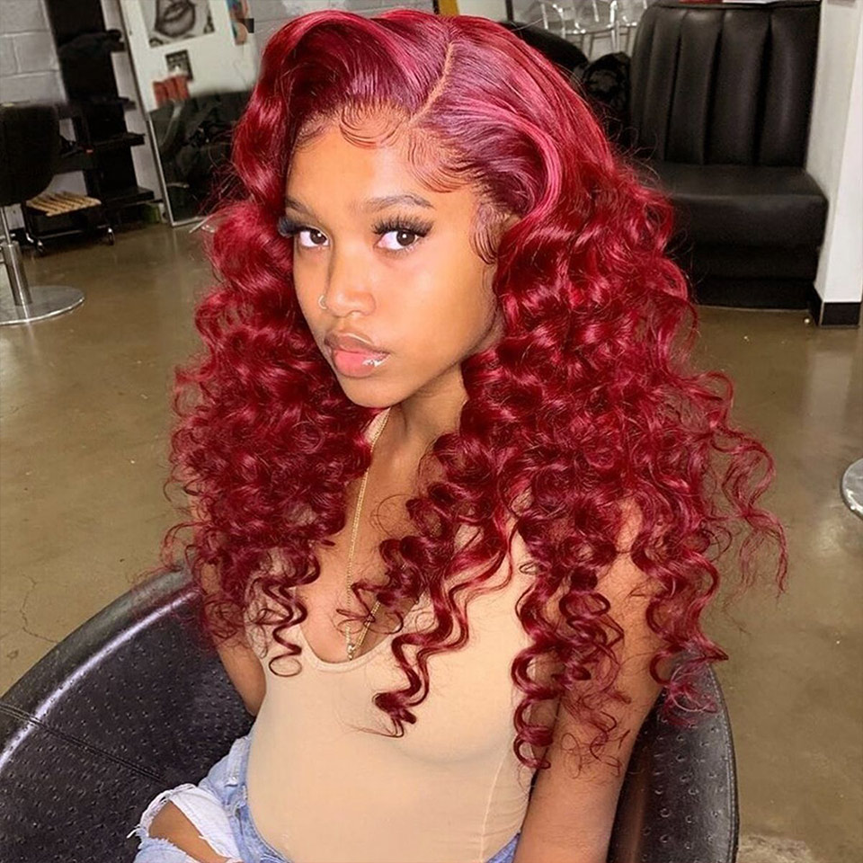 5×5 13×4 Lace Frontal Wig Colored Undetectable Lace Wig