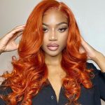 Ginger Orange Barrel Curls Wig 13×4 HD Lace Wig New Trendy Wig