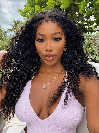 Deep Wave 6x5 13x4 Glueless HD Lace Wig With 4C Edges Curly Baby Hair Hairline