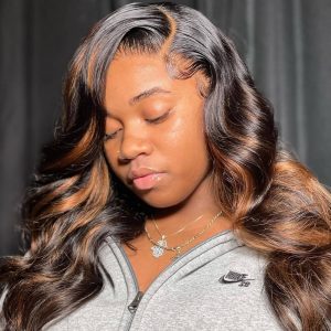 Wear And Go Highlight 1B/30 Glueless Wig