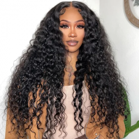 Bleached Knots Wear And Go Water Wave Glueless Wig 6x5 Pre Cut HD Lace Wig