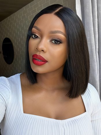 Pre-bleached Knots Straight Bob Wig 6×5 Pre Cut HD Lace Glueless Wig