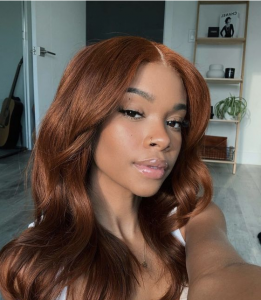 Make a statement with a deep wave lace front wig.