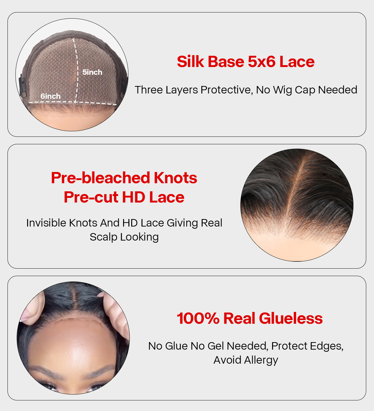 Silk Base Deep Wave Wear Go 5×6 Pre-Cut HD Lace & Pre-Bleached Knots ...