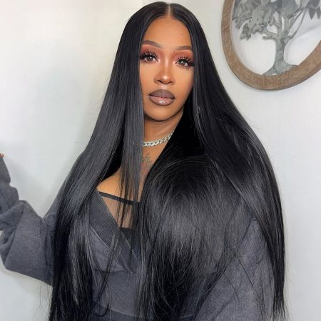 Straight/Body Wave Human Hair Wig Bleached Knots 13x6 HD Lace Wigs 220% Density