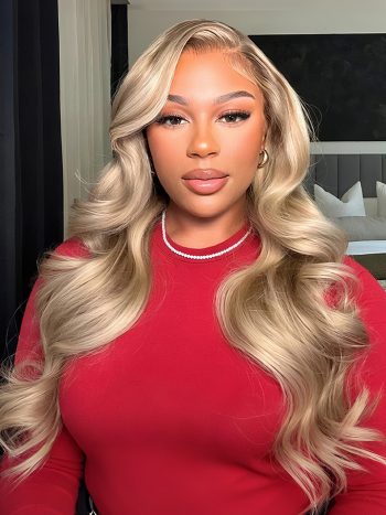 Blonde Highlight 16/613 Color 13×6 Lace Front Wig Body Wave And Straight Wigs