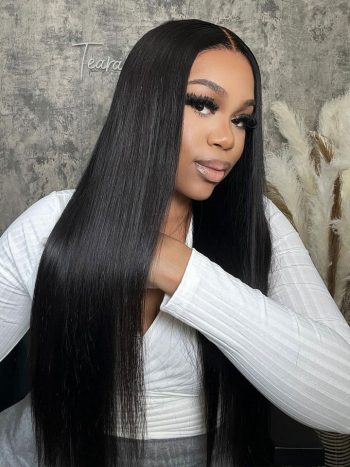Flexi-Fit Glueless Wig Straight Hair Pre-Cut 6×5/9×6 Lace Wig Fit All Sizes