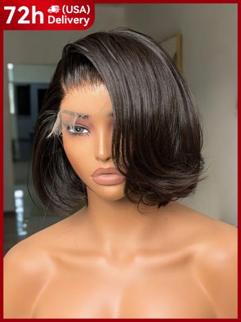 Layer Cut Straight Short Bob Wig 6×5 HD Lace Pre-Everything Glueless Wig