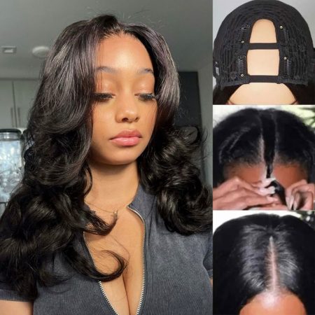 Butterfly Layered Hair Cuts Mid-Length U Part Wig Human Hair Wigs