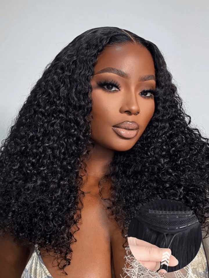 Double Drawn Full & Voluminous Curly Wig Pull & Go Glueless 6×5 Lace Wigs