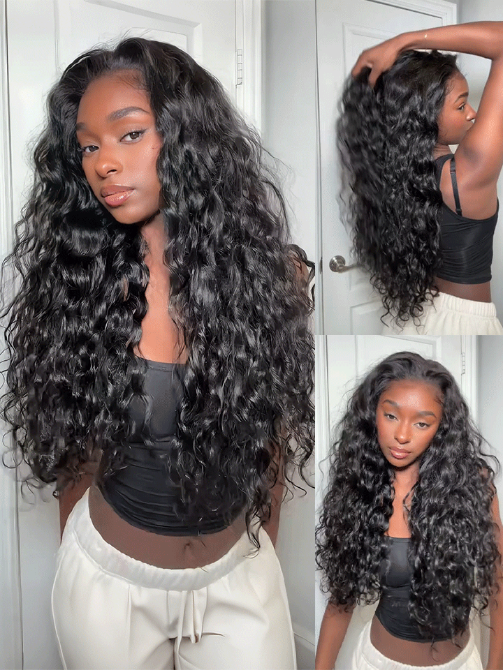 Beach Curls Half Wig Summer Vibe Natural Blend Hairline 250% Density Flip Over Style