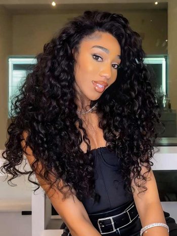 Summer Vibe Beach Curly V Part Wig Human Hair Wig 250% Density